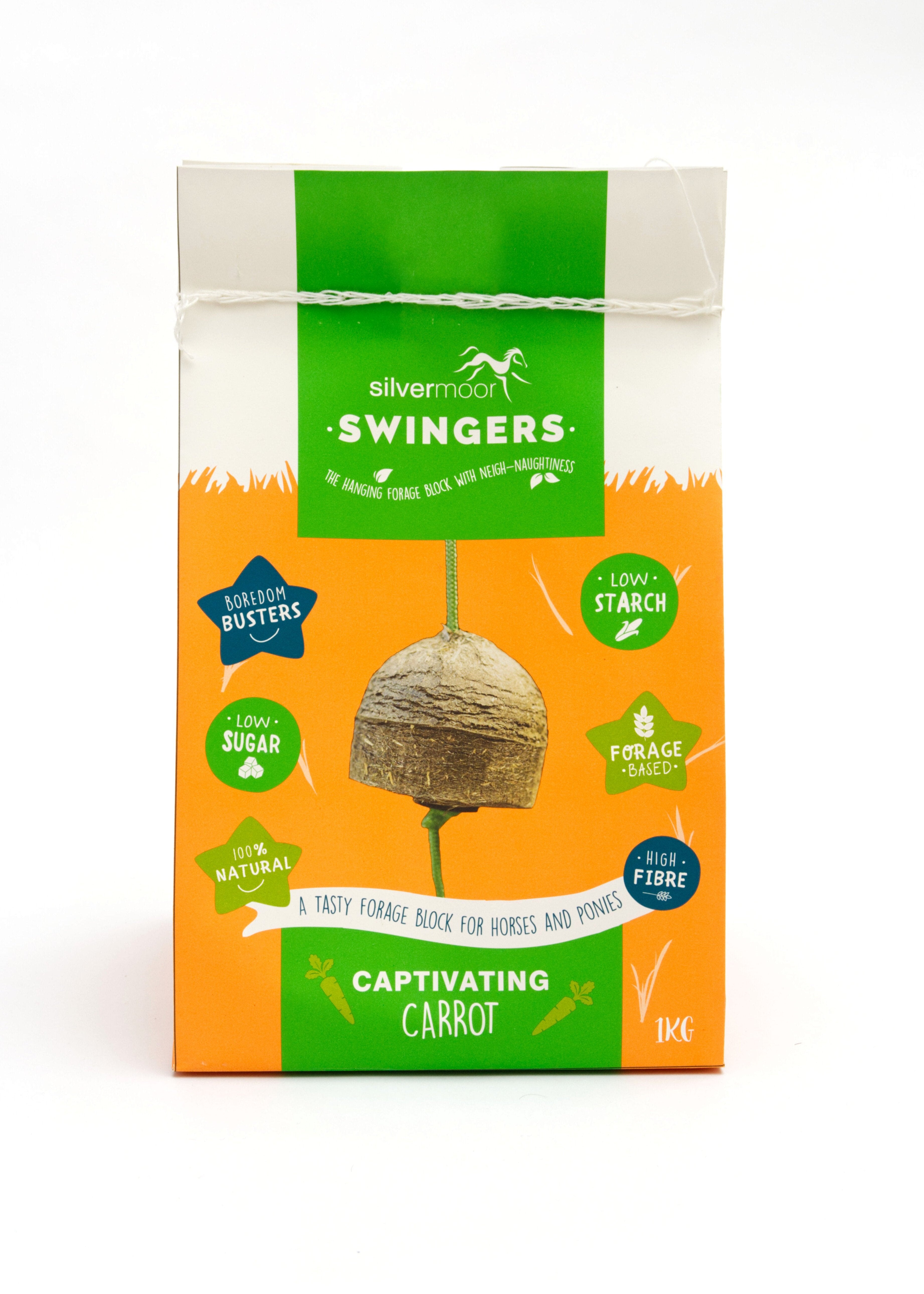 Silvermoor Swingers Captivating Carrot Grass Ball Treat